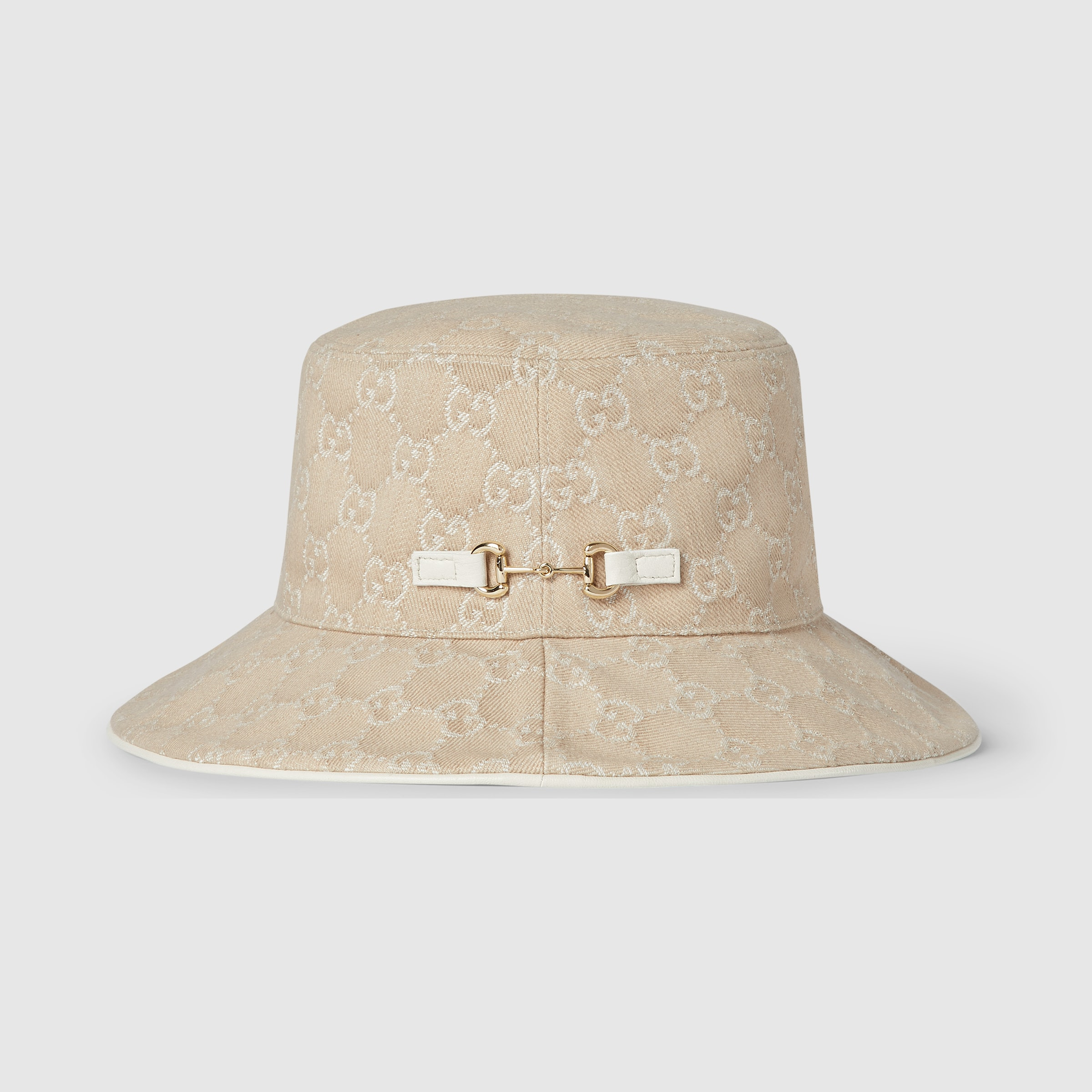 GG denim bucket hat with Horsebit - 4