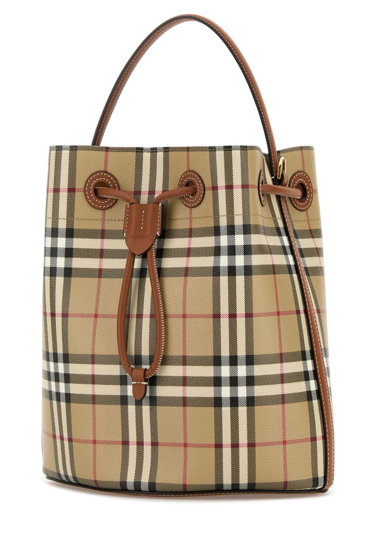 Burberry Women Printed Canvas Bucket Bag - 2