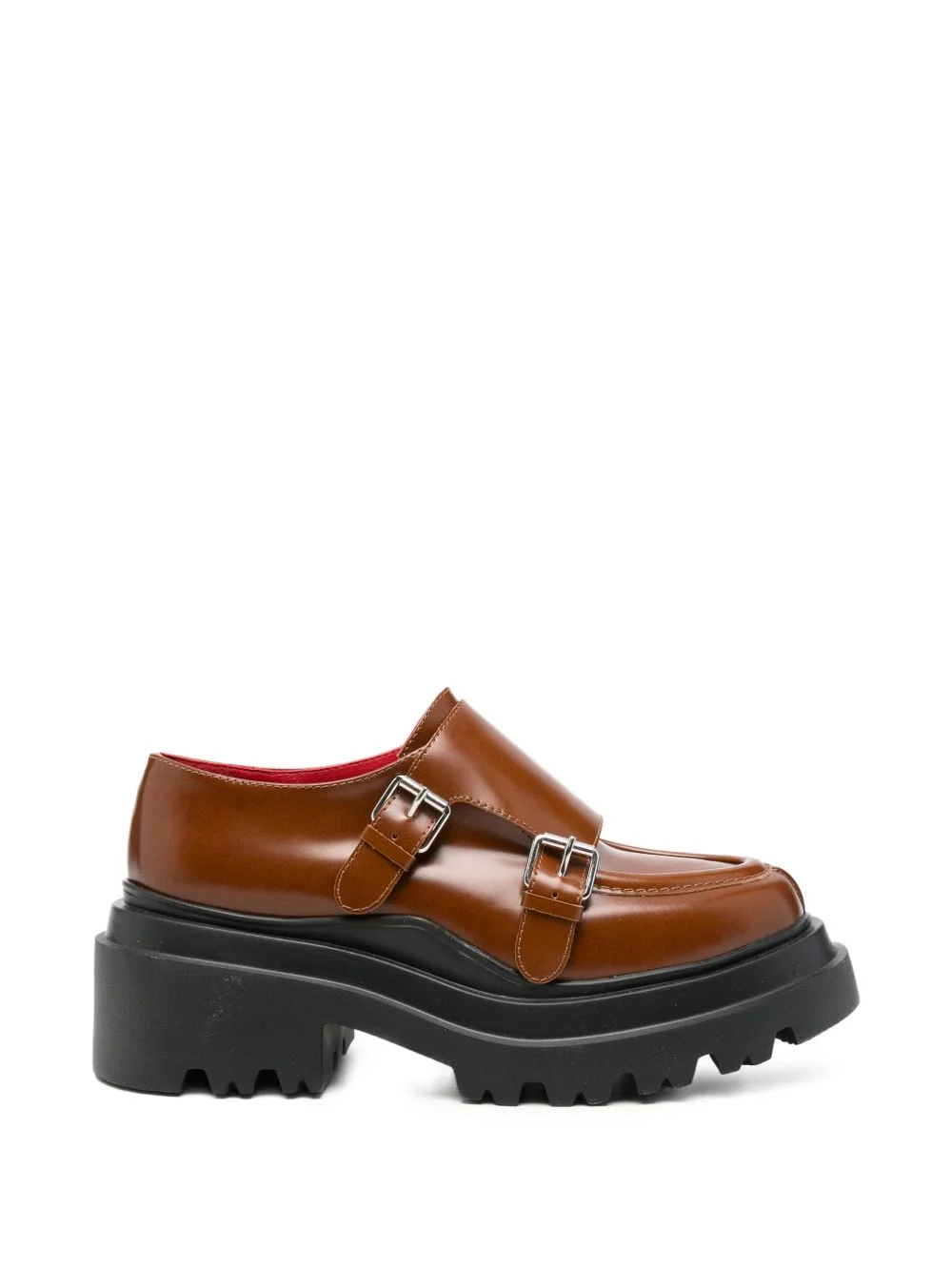buckled chunky-sole loafers - 1