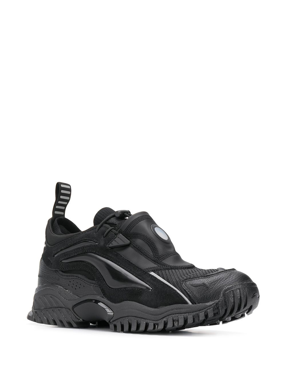 contrast panel toggle detail sneakers - 2