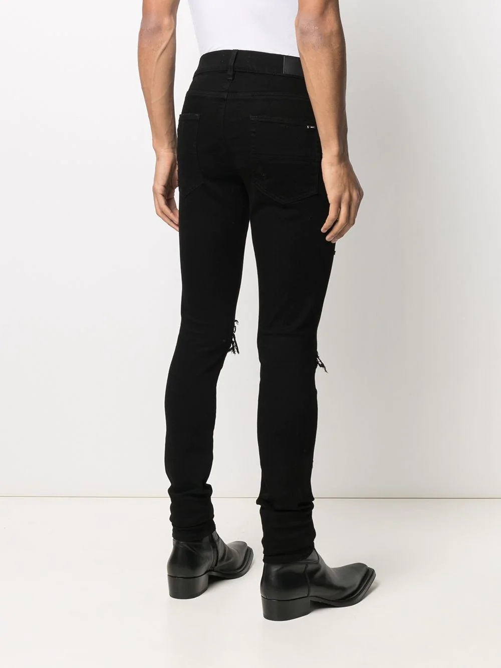 distressed skinny jeans - 4