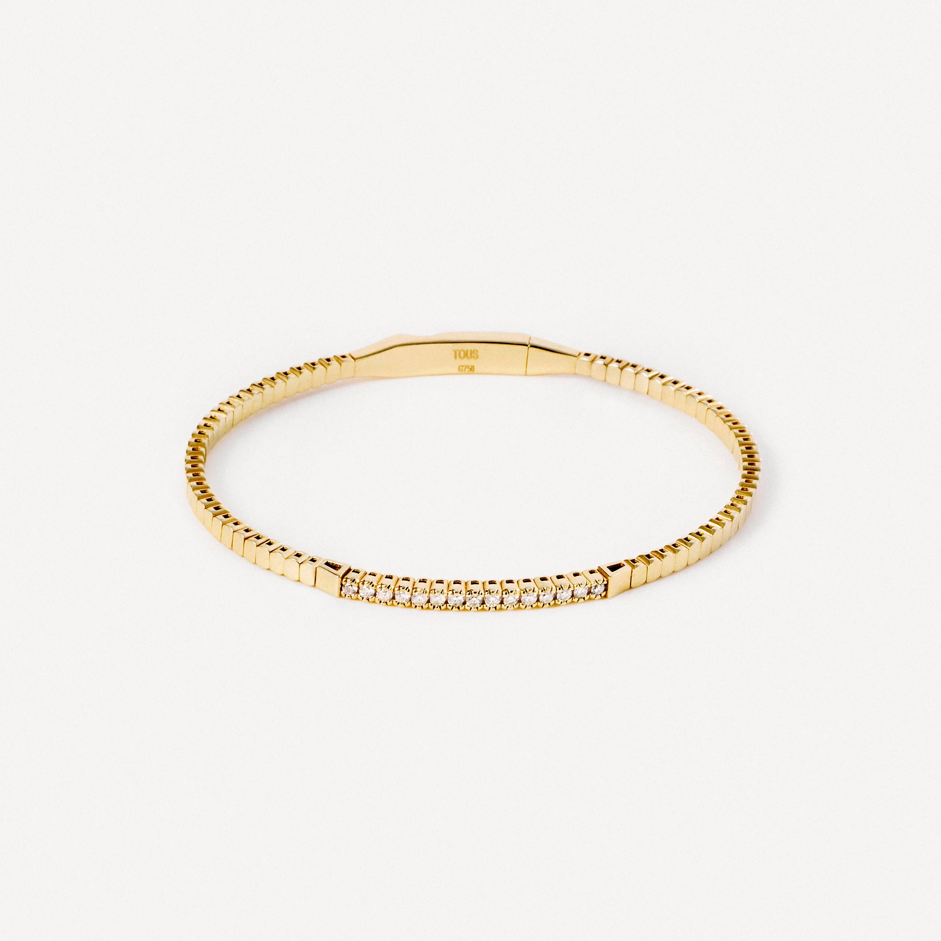 18K solid gold Bracelet with diamonds TOUS ATELIER - 1