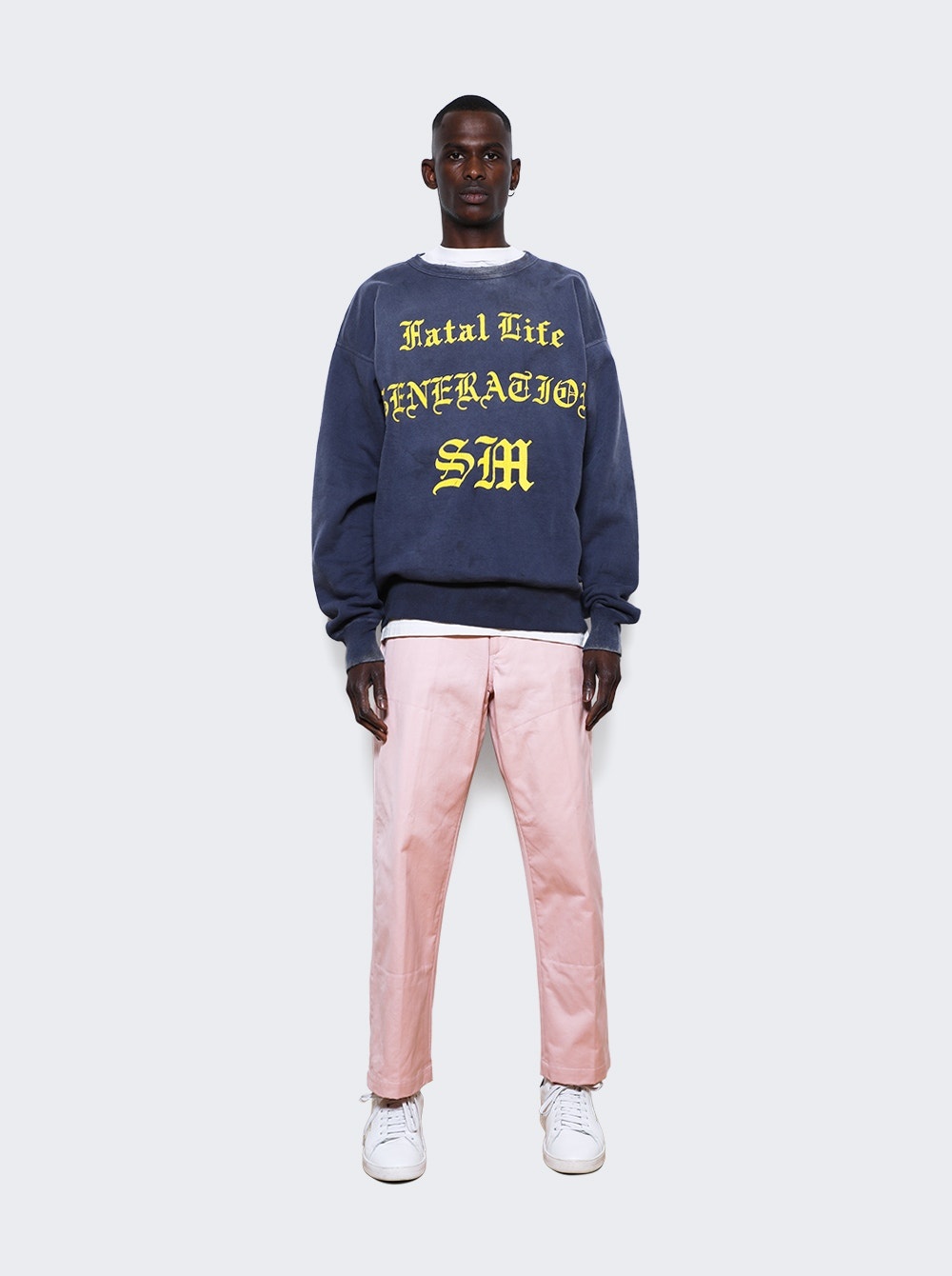 Fatal Life Crewneck Pullover Navy - 2