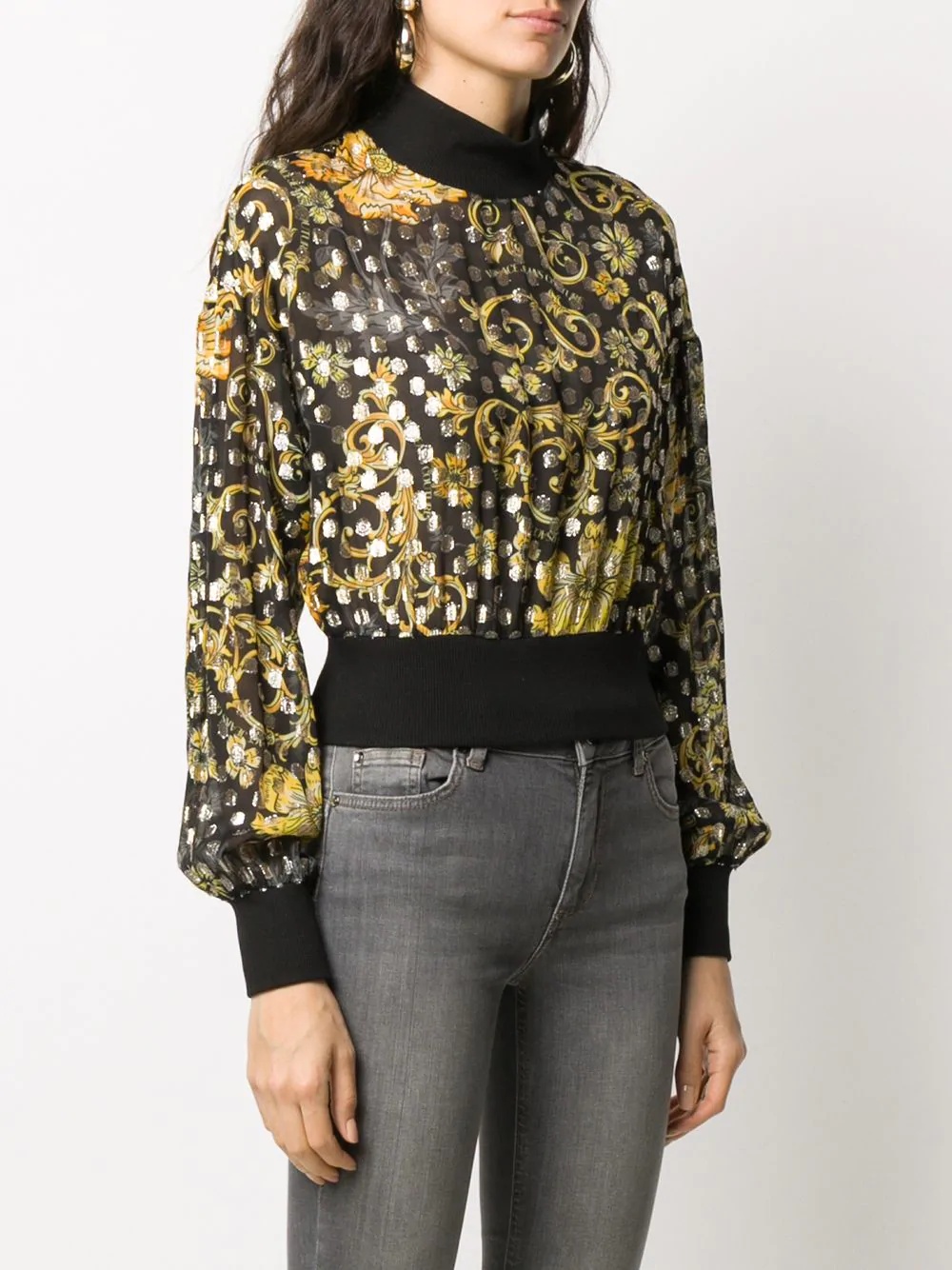 Baroque print blouse - 3