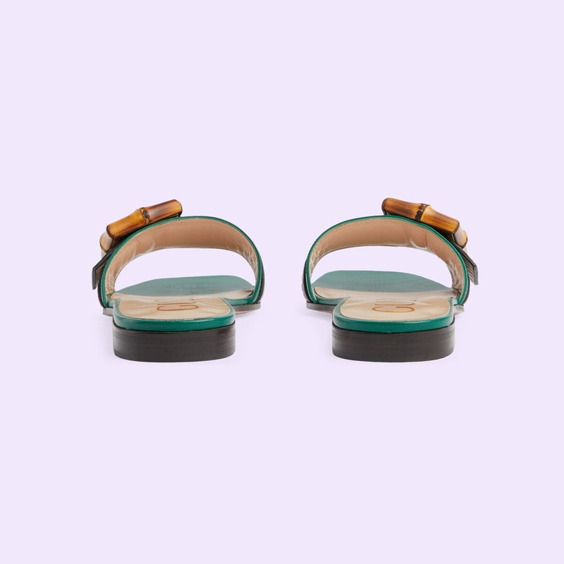 GUCCI Women's slide sandal with bamboo buckle outlook