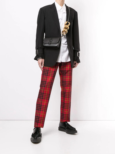 Comme des Garçons Homme Plus raw edge blazer jacket with buckle detail outlook