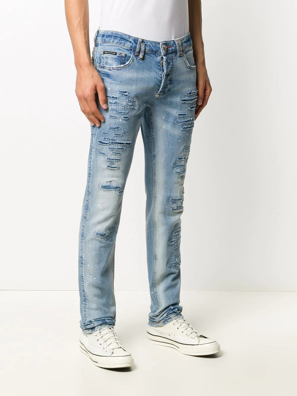 Skull on Fire straight jeans - 3