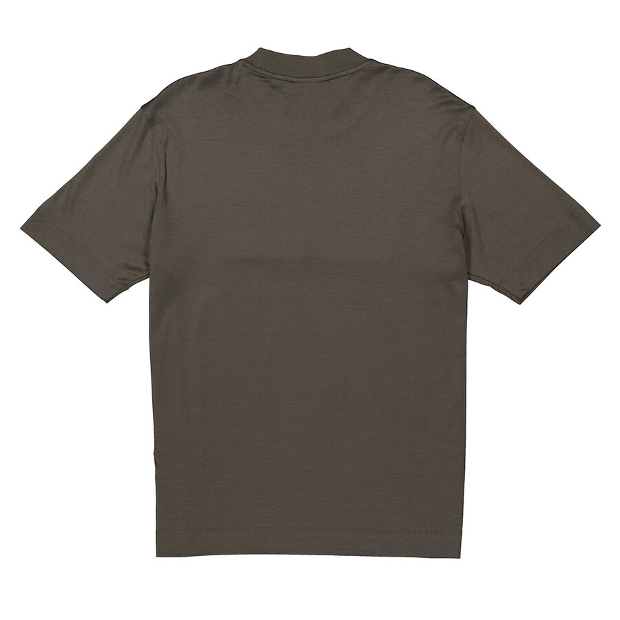 Emporio Armani Logo Embroidered Lyocell-Blend T-Shirt - 6