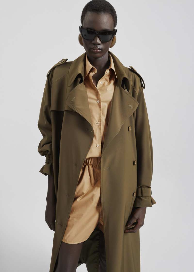 Veyron Trench Coat - Khaki 3