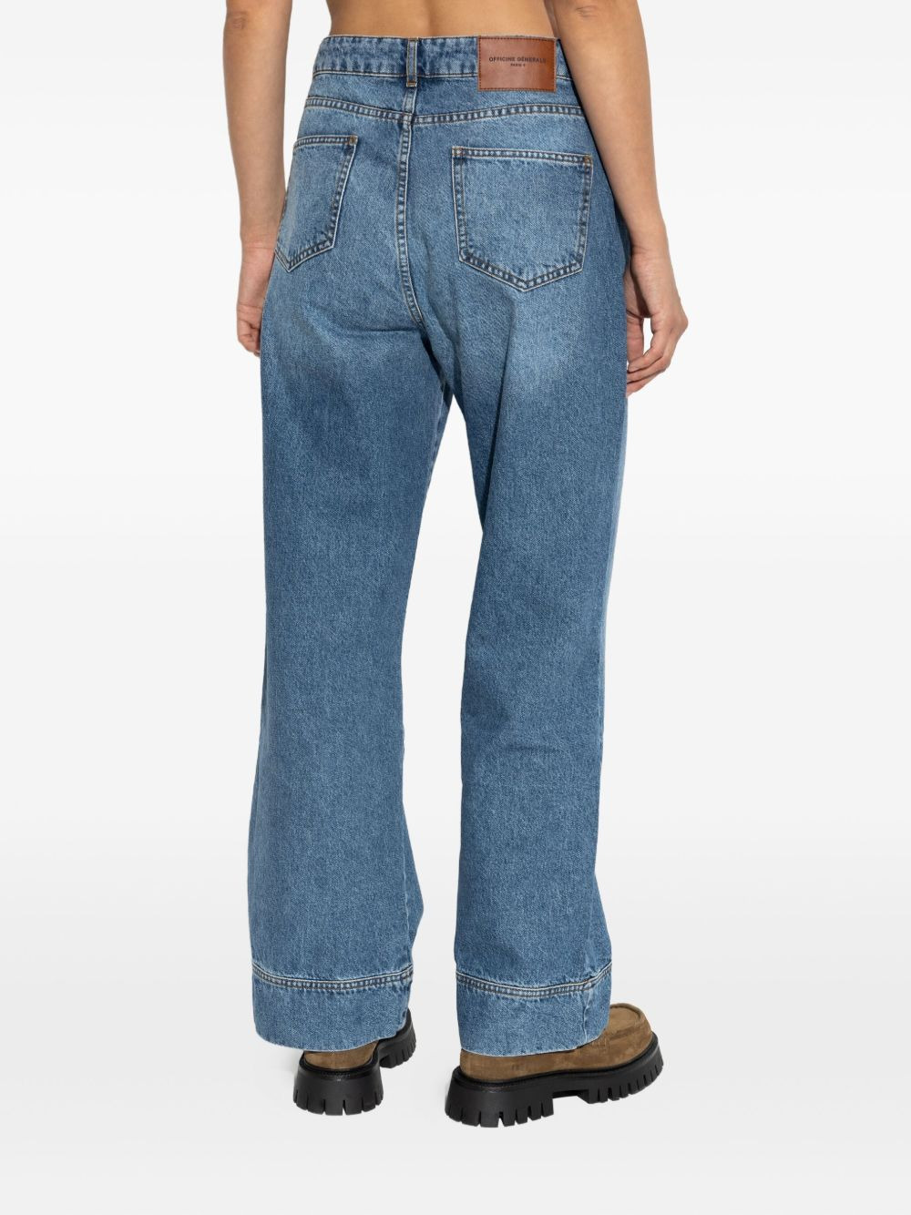 Naoko cuffed wide-leg jeans - 4
