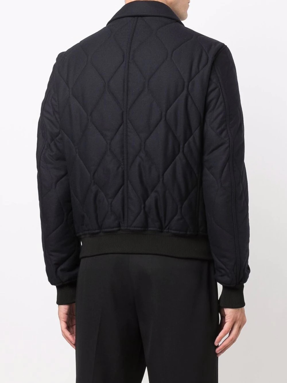 quilted zip-up jacket - 4