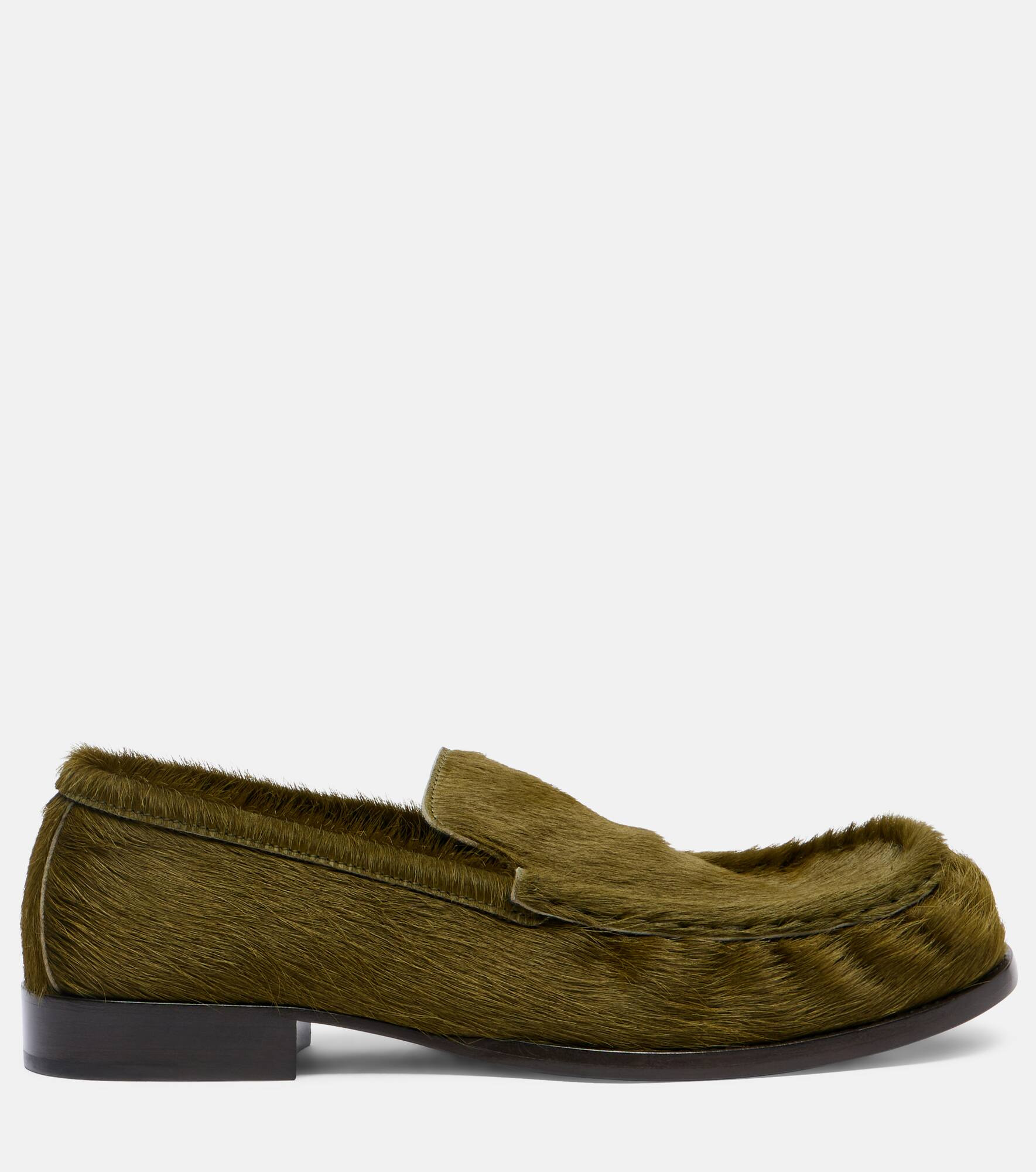 Calf hair loafers - 4
