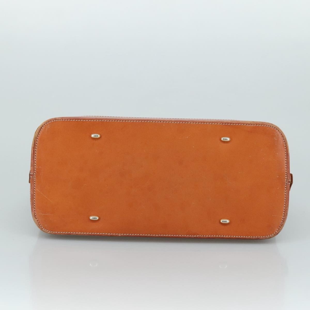CELINE Macadam Canvas Hand Bag Pvc Leather Brown Gold - 5