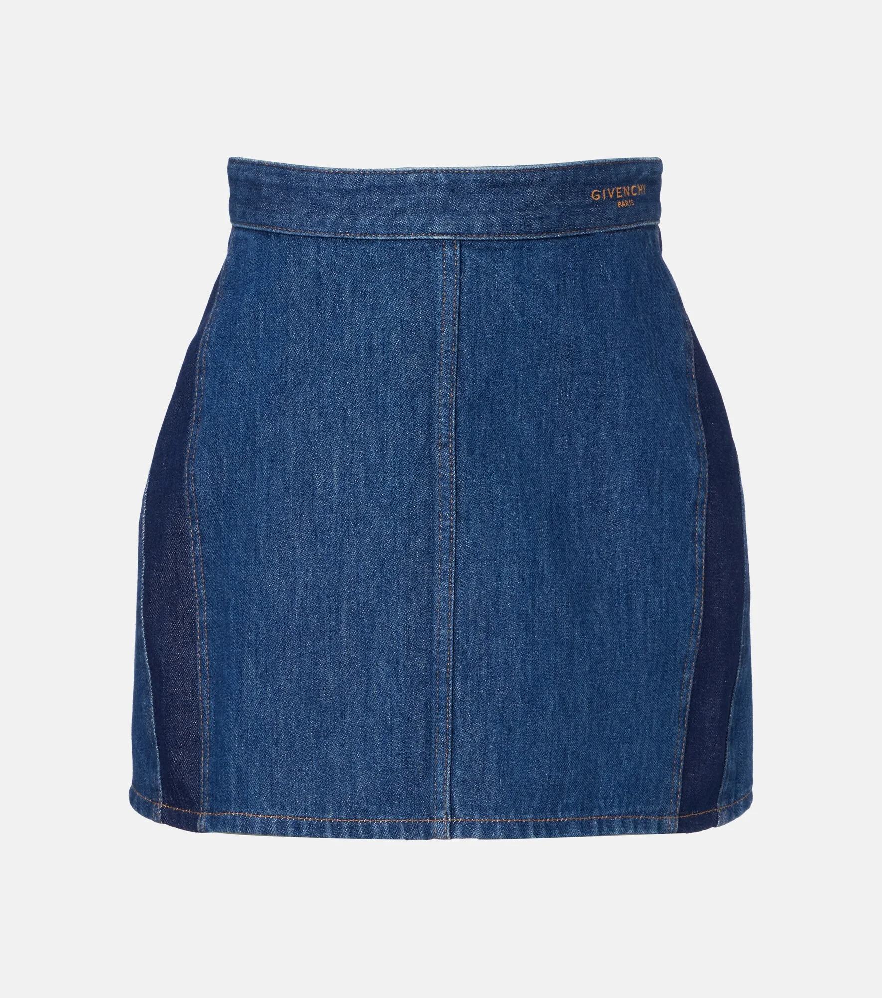 Logo denim miniskirt - 1