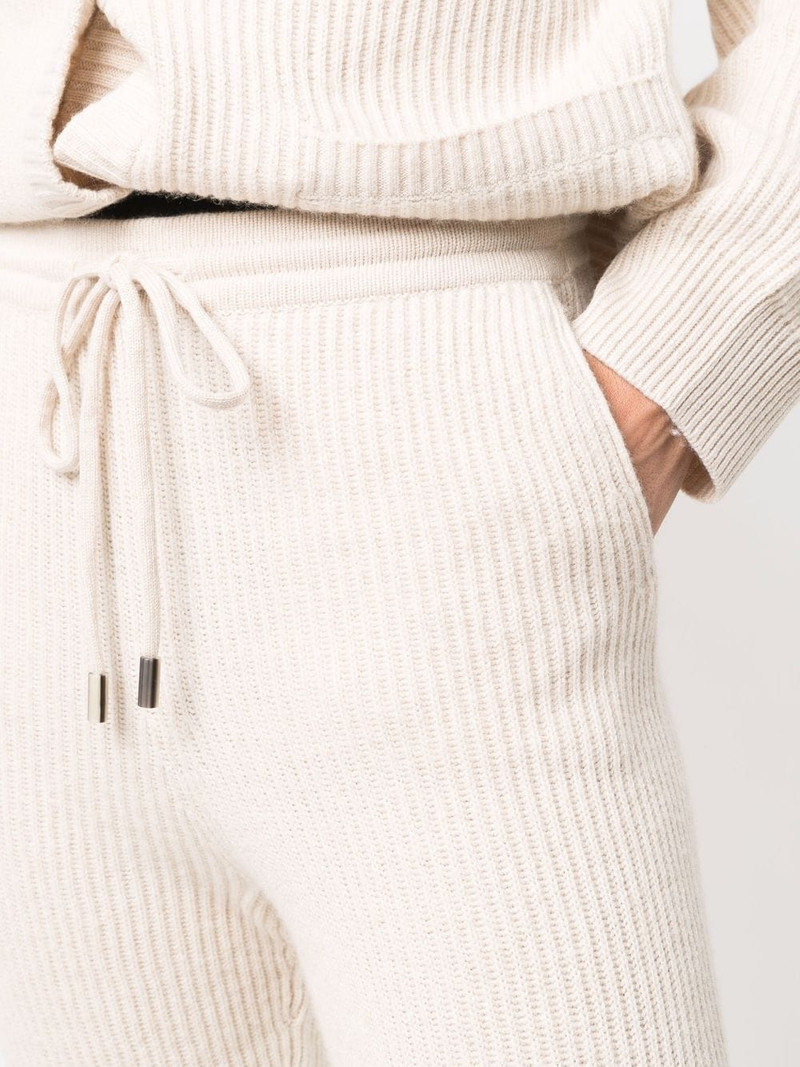 ribbed knit track pants 5
