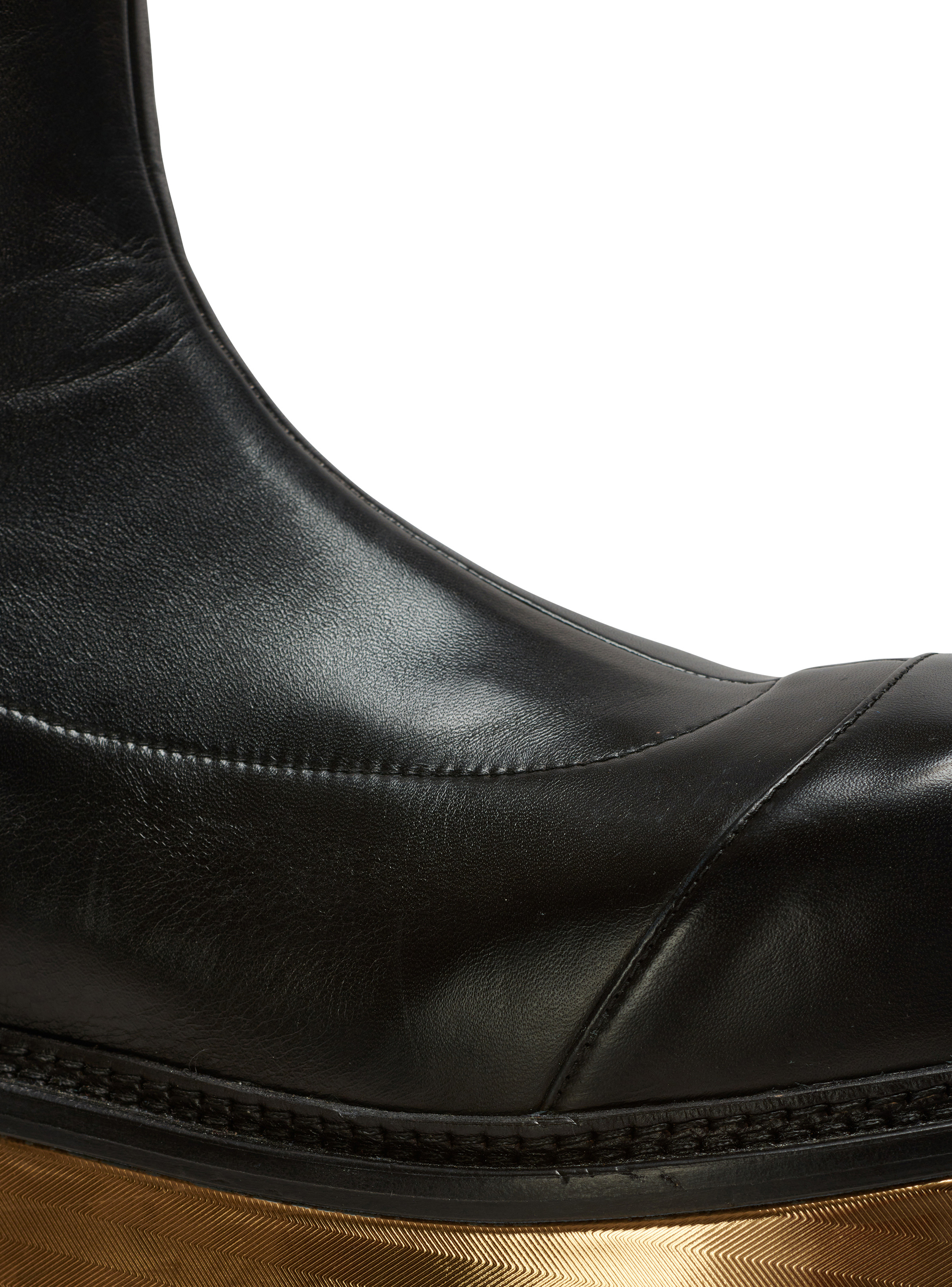 Leather platform boots - 5