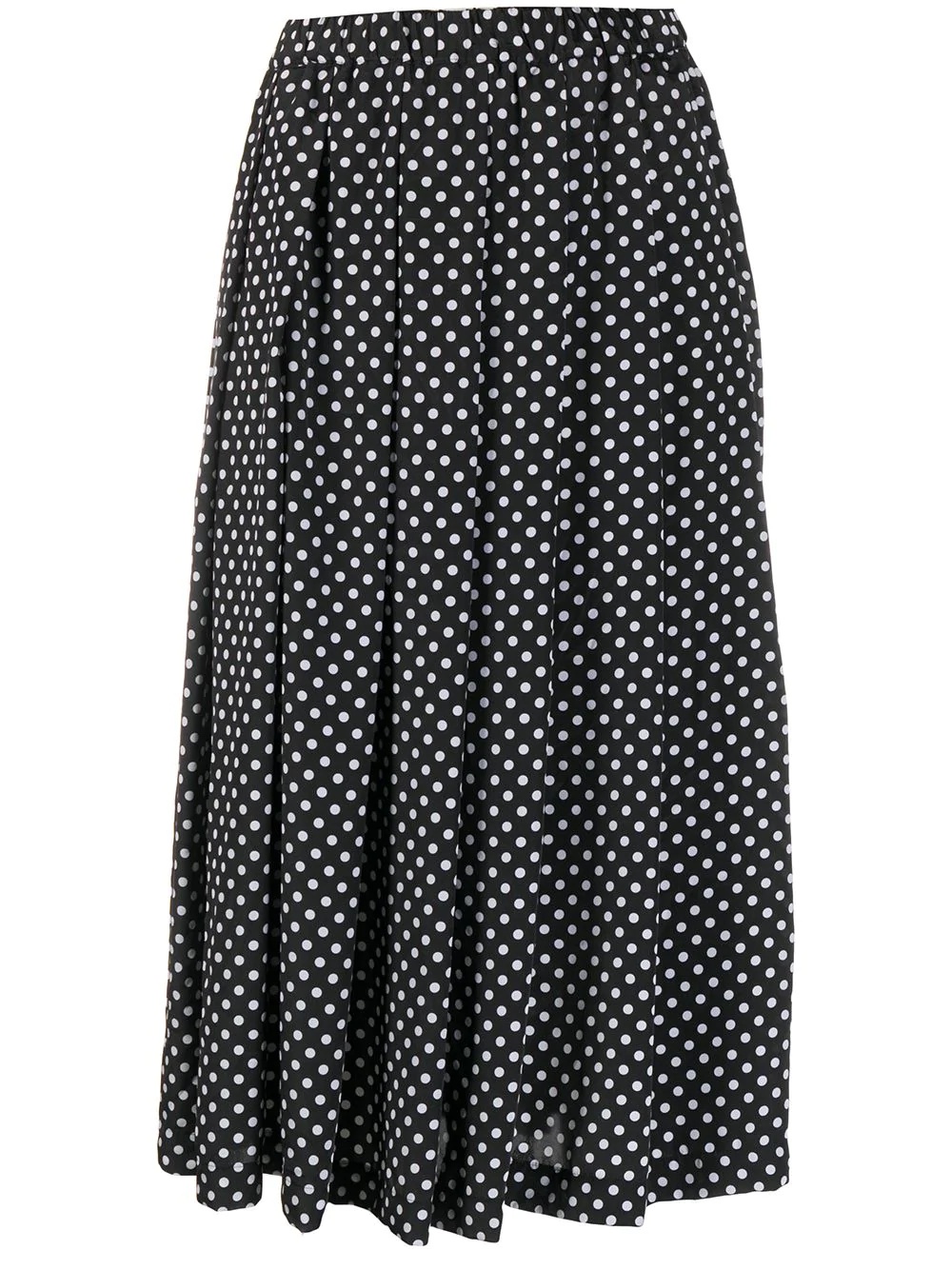 pleated polka dot skirt - 1