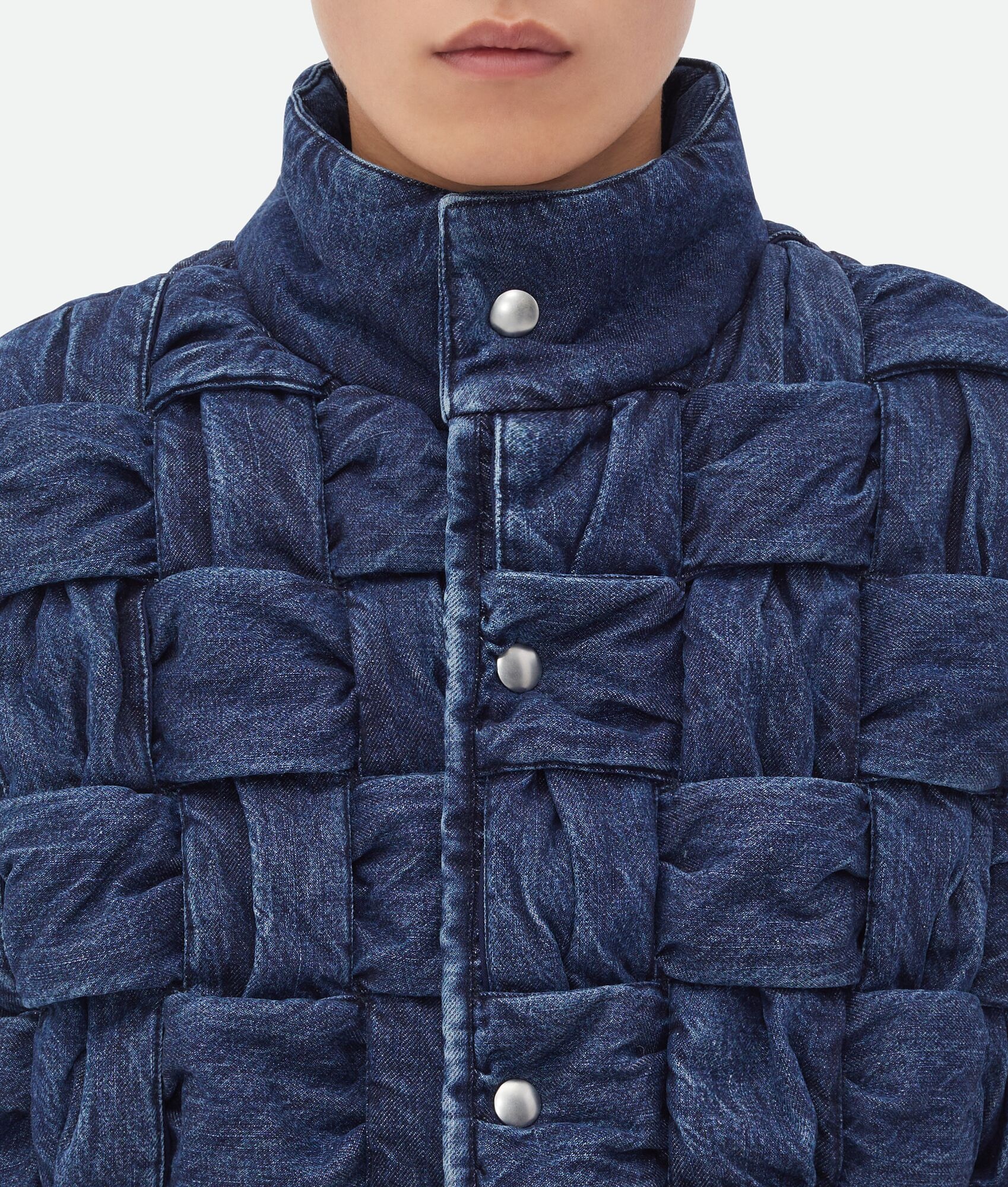 Intrecciato Denim Gilet - 4