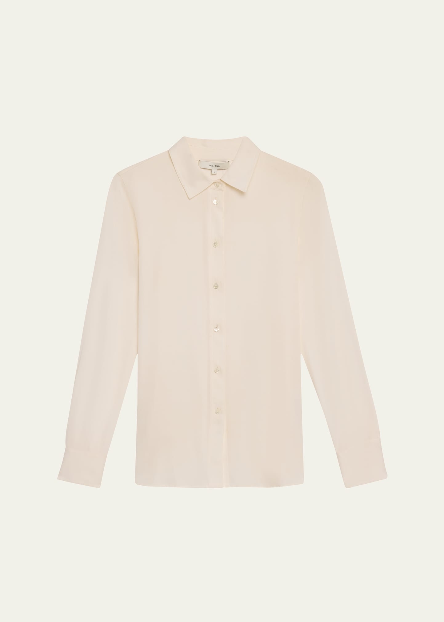 Classic Button-Front Blouse - 1