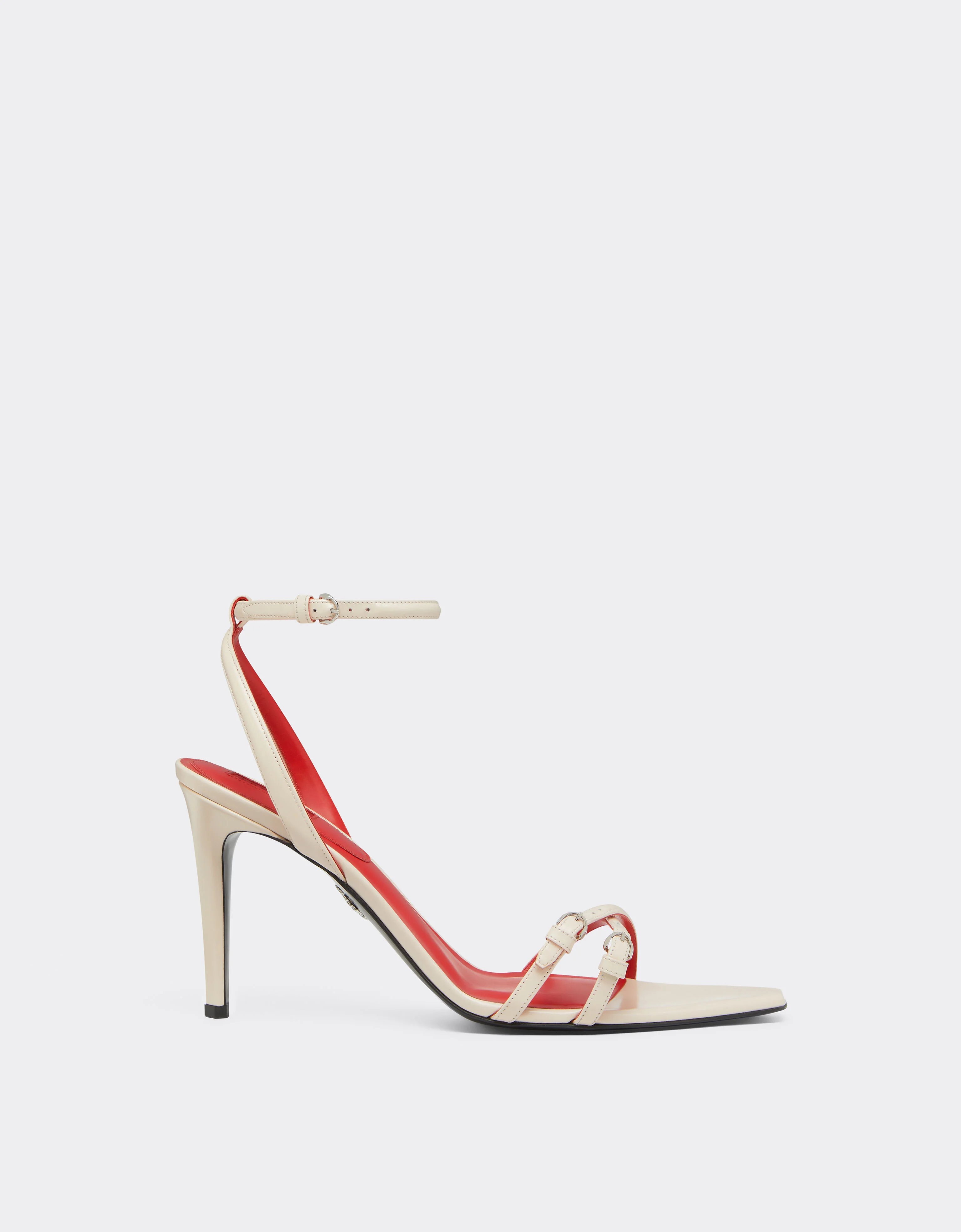 Glossy leather sandals - 1