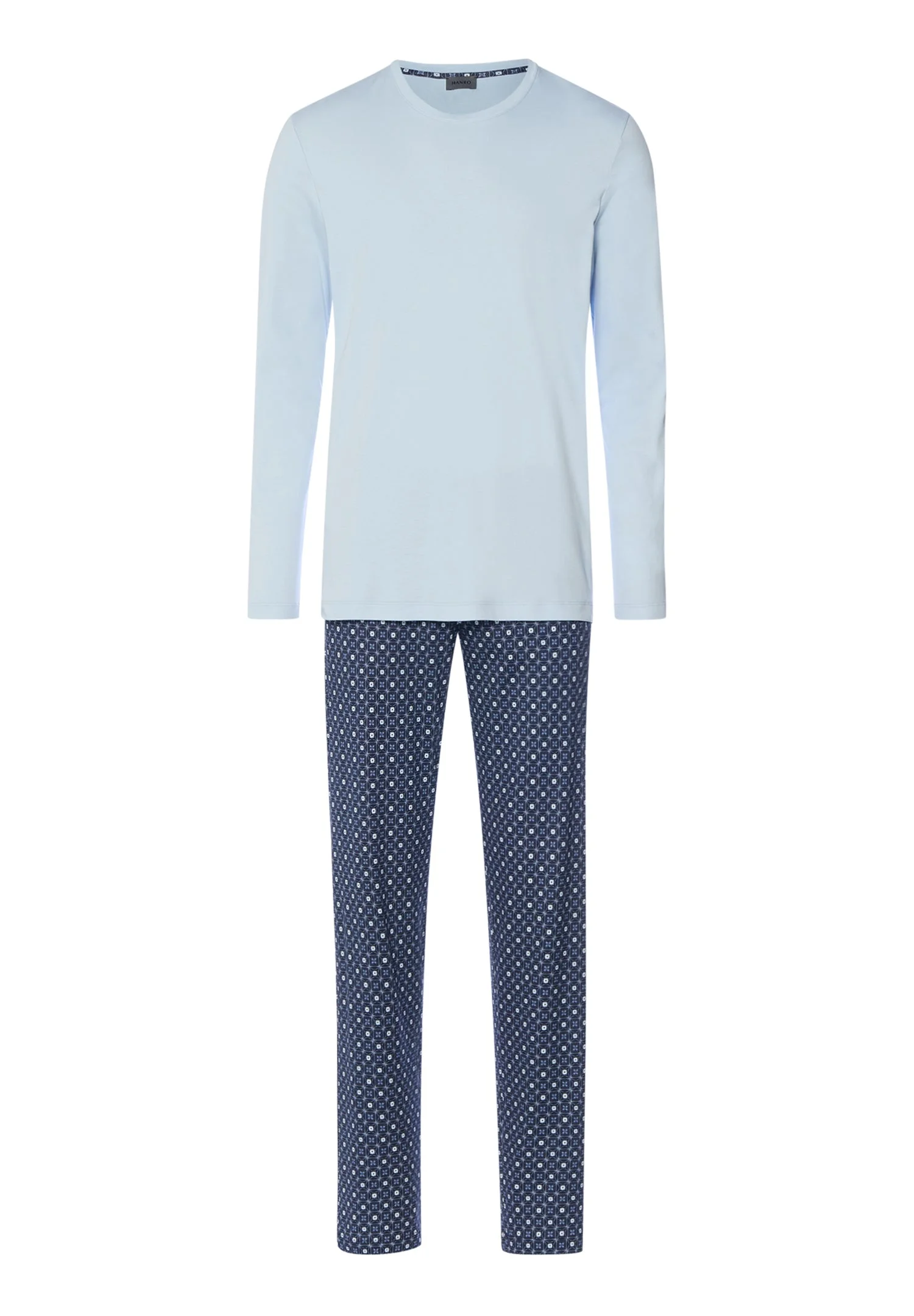 Night And Day Crew Neck Cotton Pajama Set - 1
