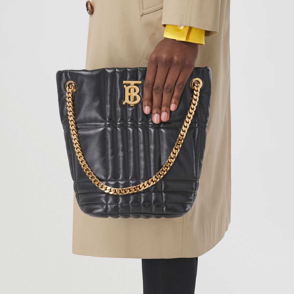 Small Quilted Lambskin Lola Bucket Bag - 2