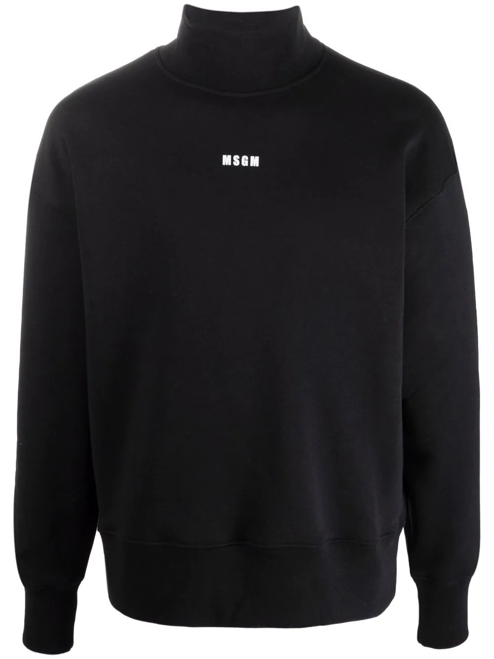 logo-print mock-neck sweatshirt - 1