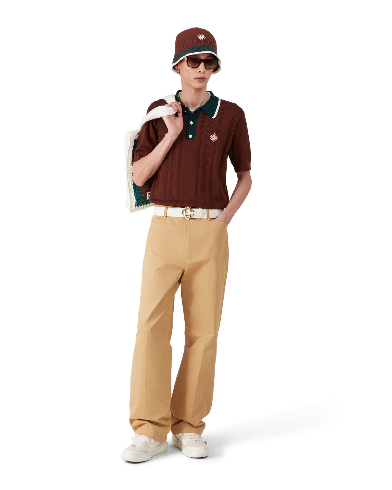 Cable Knit Oversized Polo Shirt | Casablanca Paris - 2