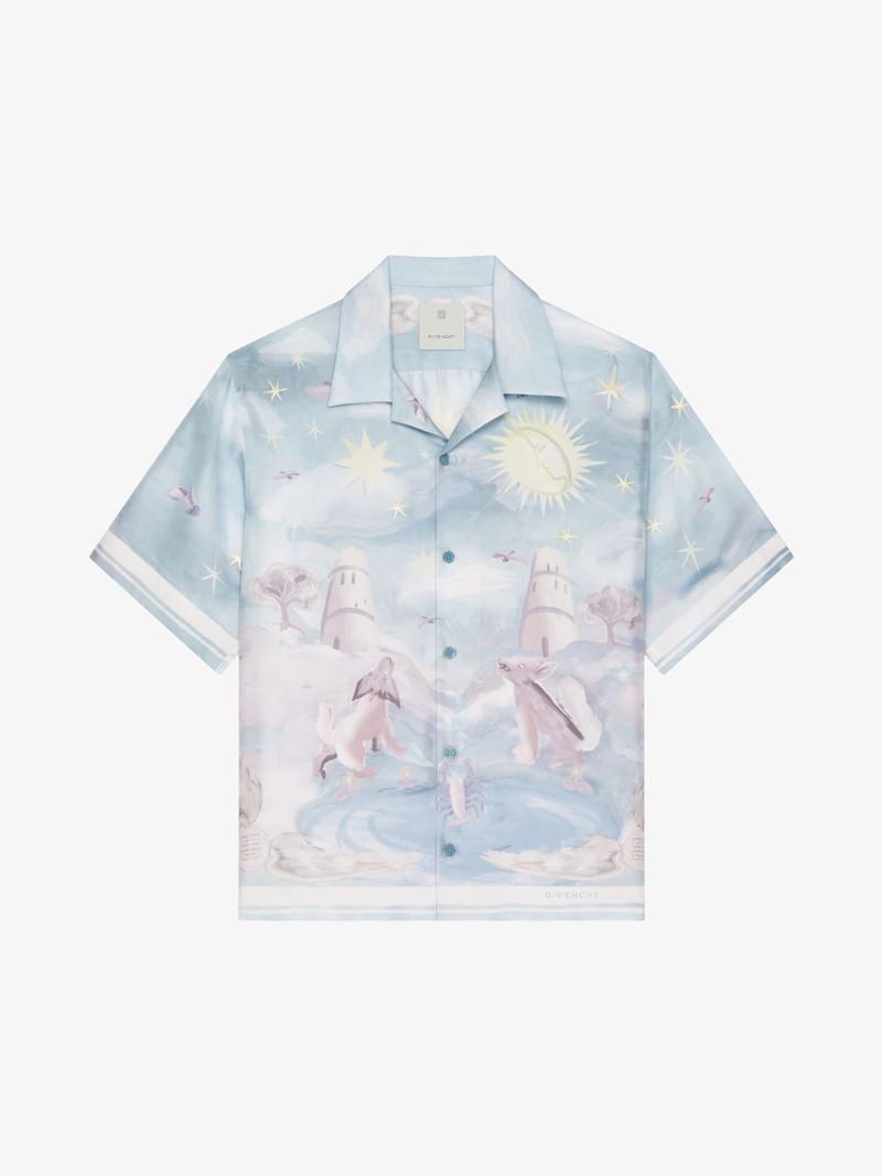 BOXY FIT는 SILK에서 SHIRT를 PRINTED - 1