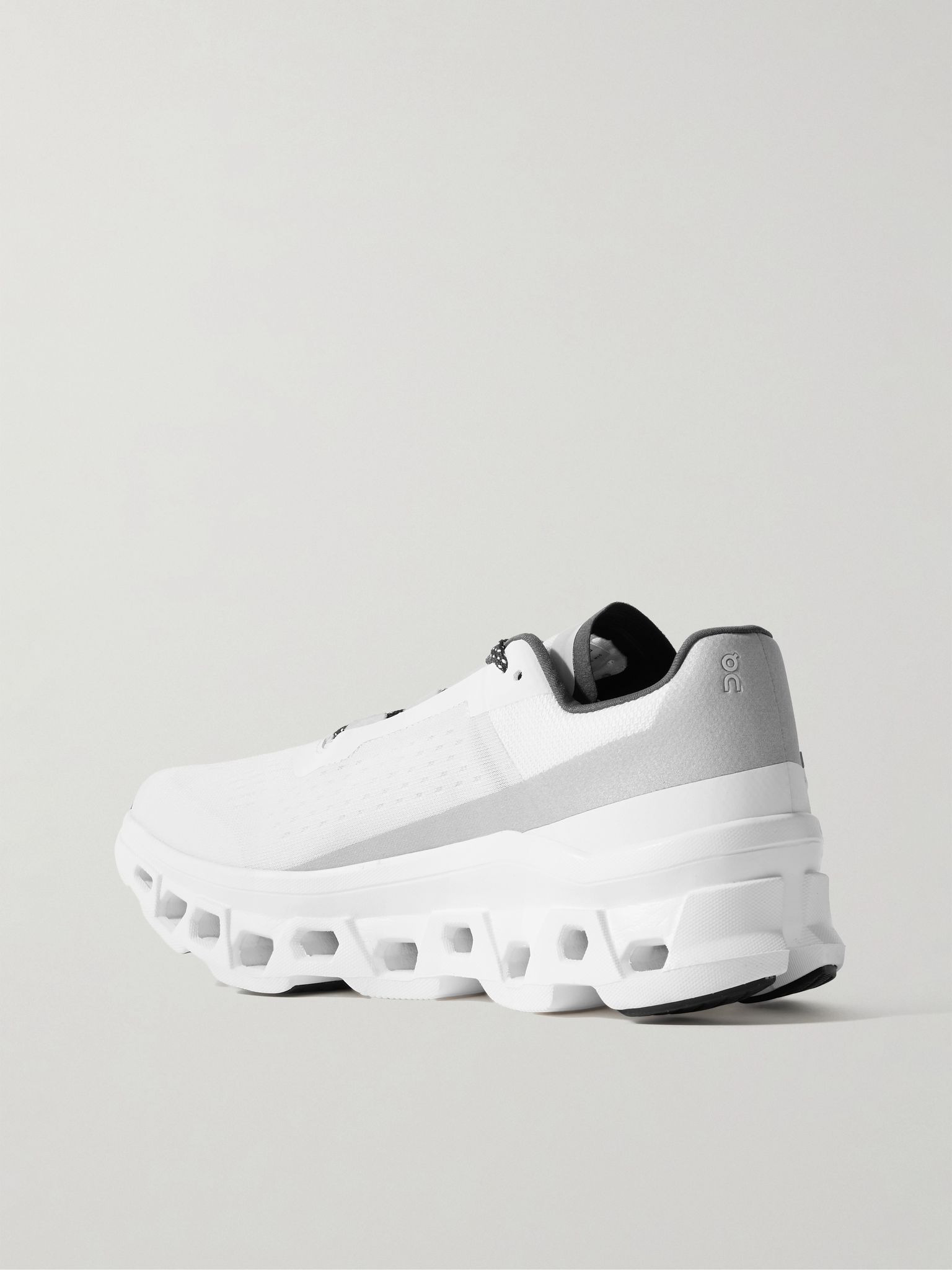 Cloudmonster Rubber-Trimmed Mesh Running Sneakers White - 4