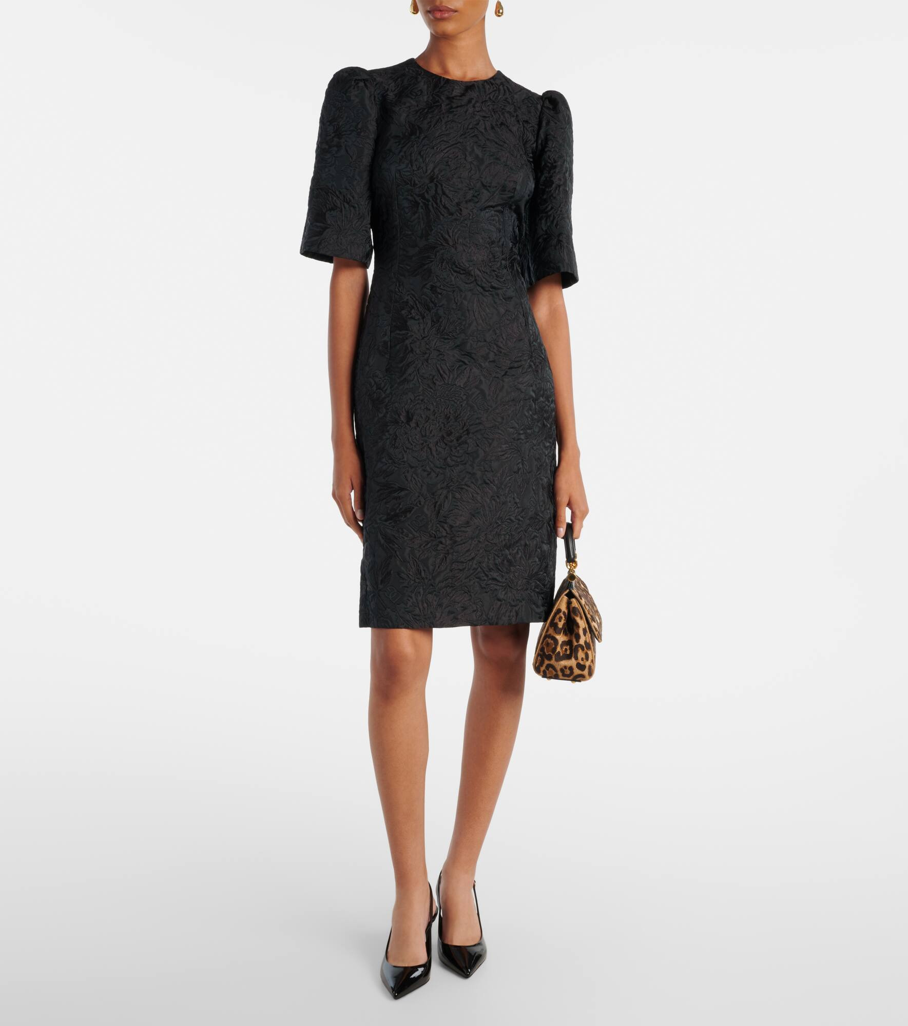 Cotton and silk-blend minidress - 2