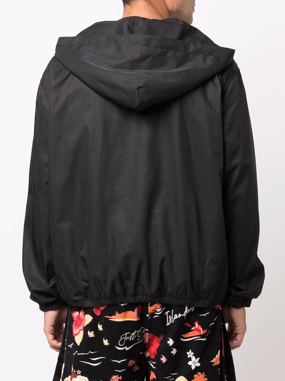 logo-print hooded windbreaker - 4