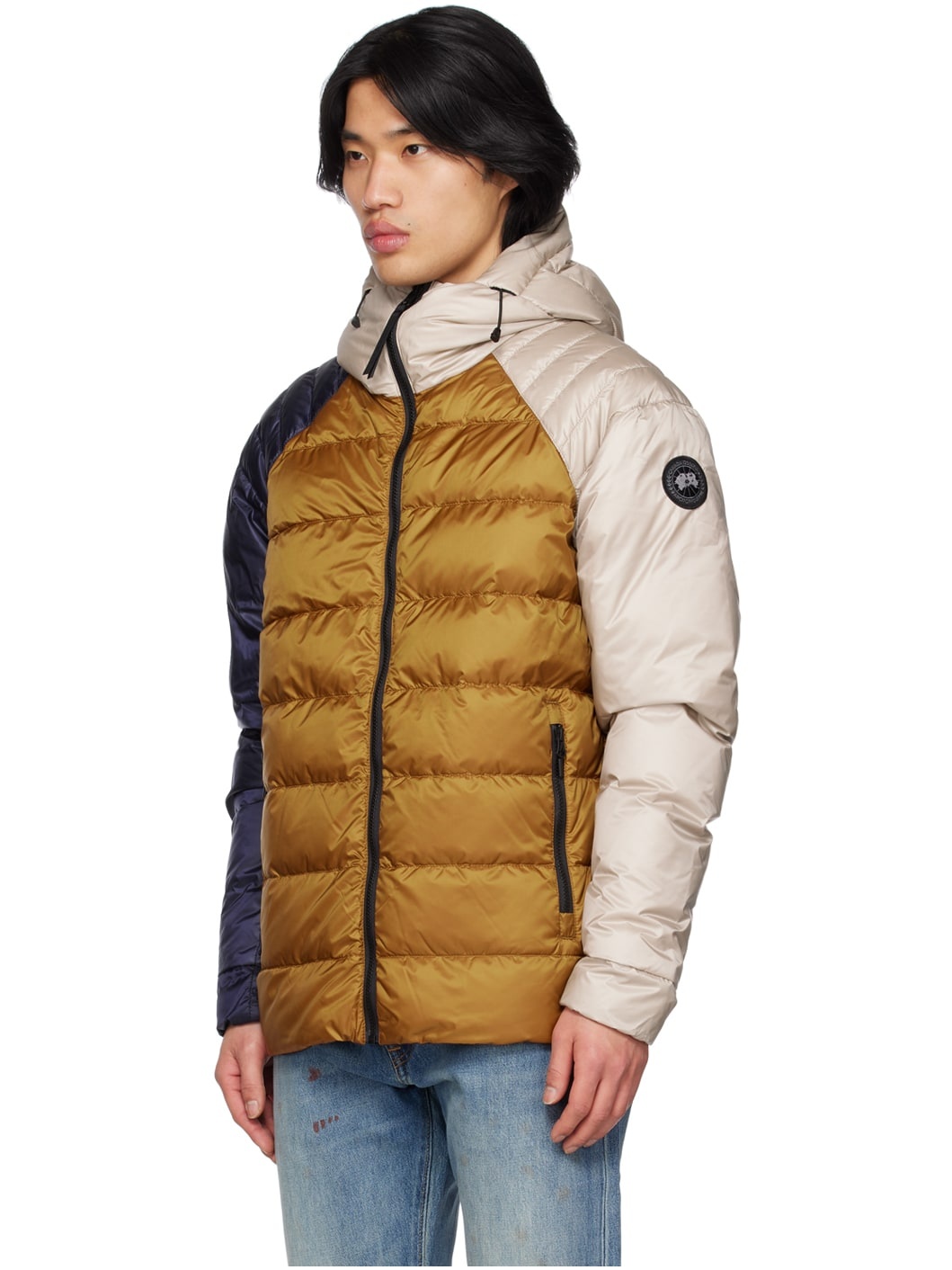 Blue & Tan Black Label Legacy Reversible Down Jacket - 4