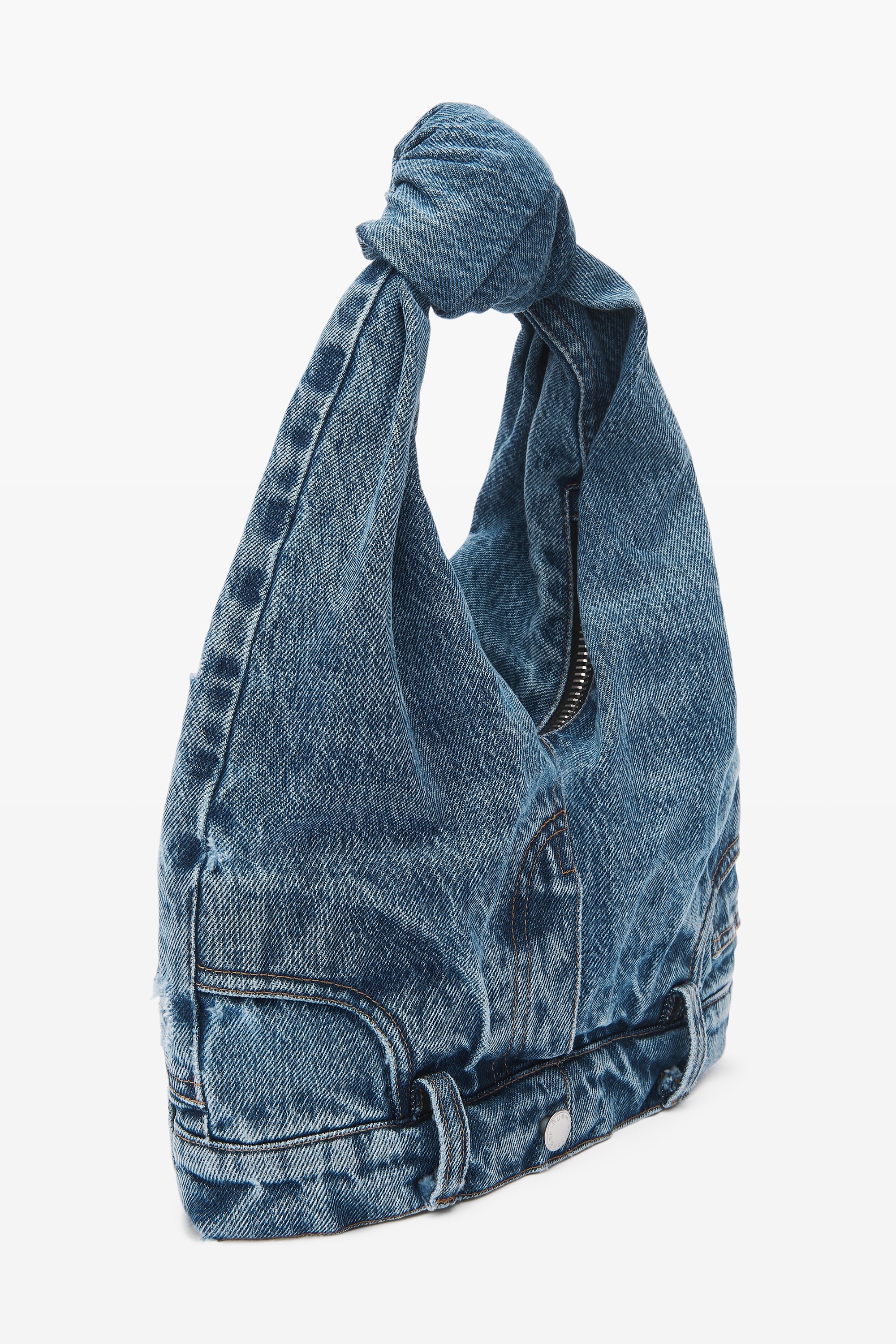 MINI HOBO BAG IN DENIM - 2