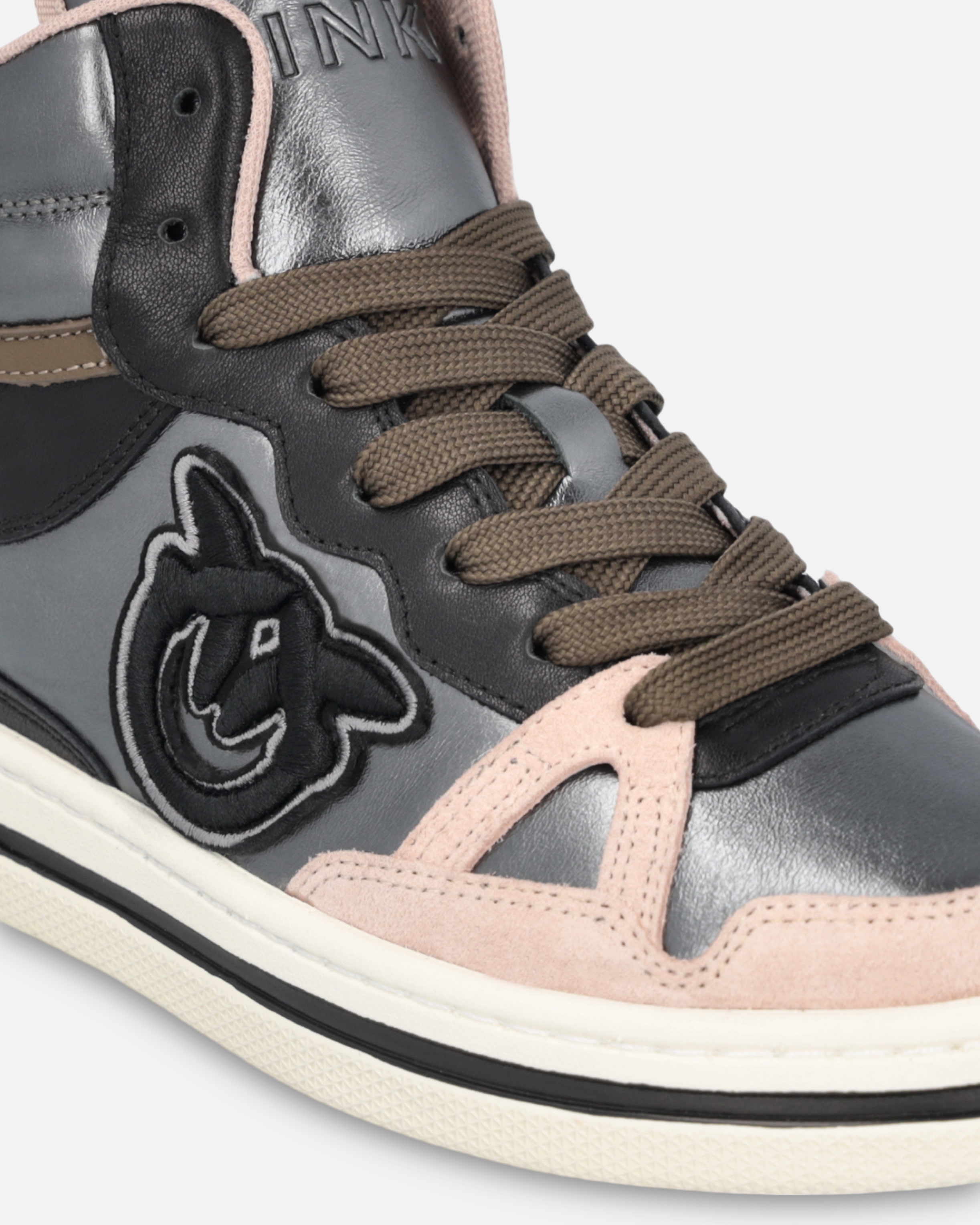 LAMINATED HIGH-TOP SNEAKERS - 4