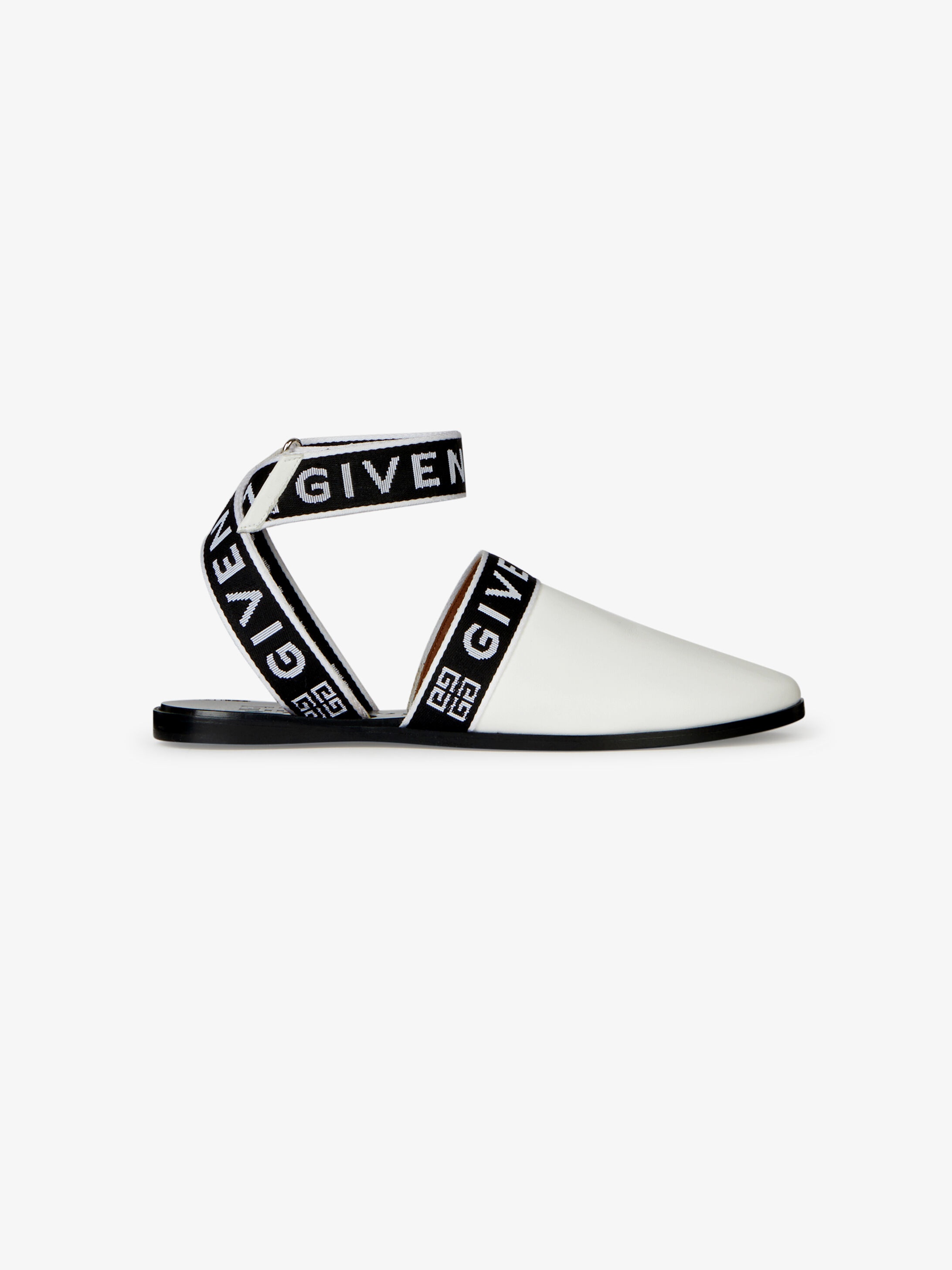 4G GIVENCHY sling back mules in leather - 1