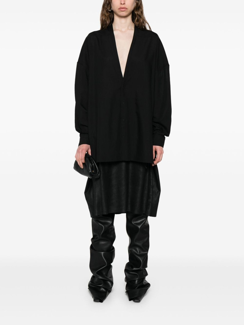 Rick Owens virgin-wool blouse outlook