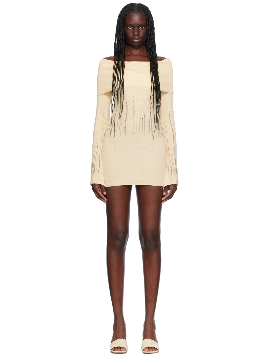 Beige Deva Minidress - 1