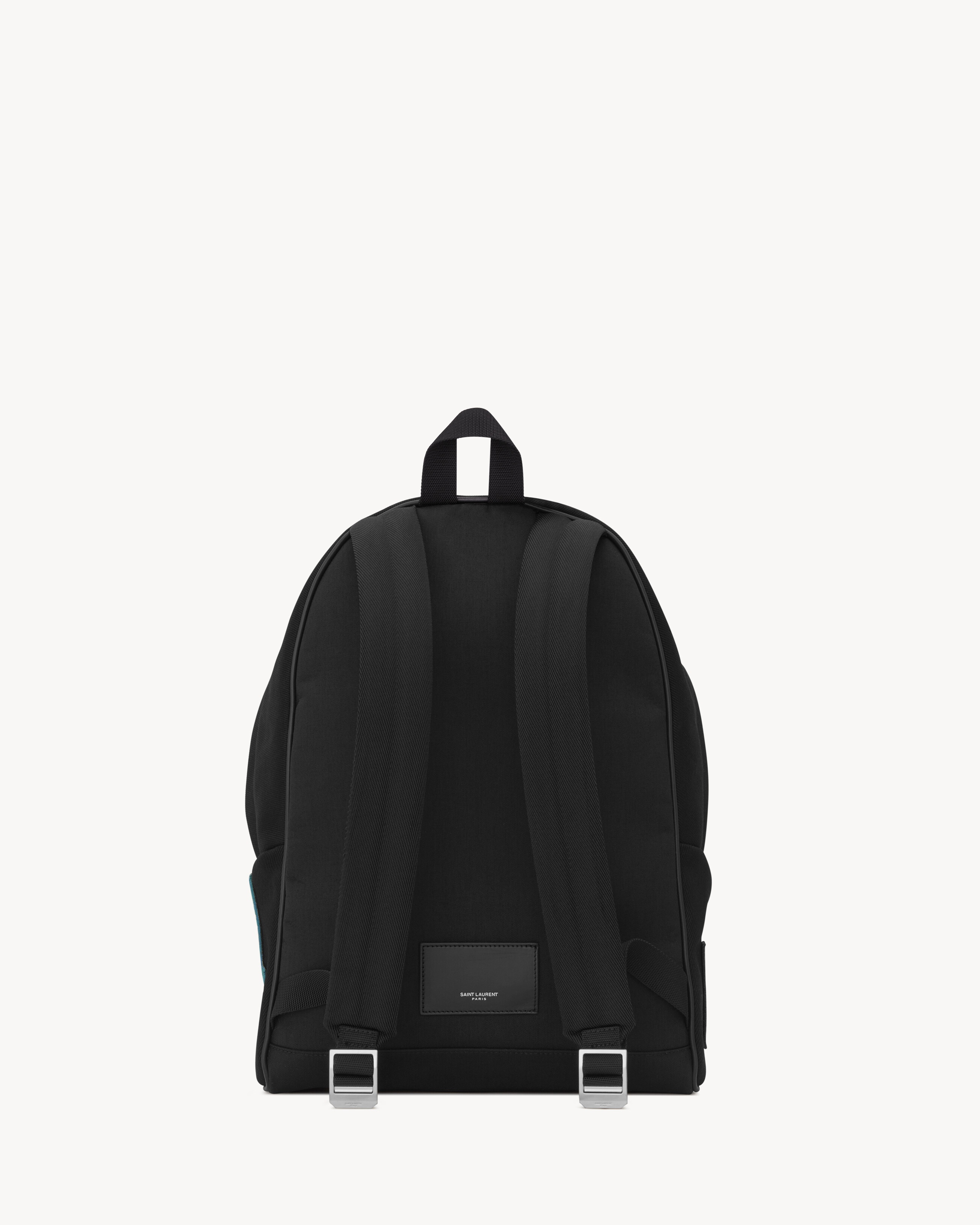 SAINT LAURENT EMBROIDERED CITY BACKPACK IN CANVAS - 2