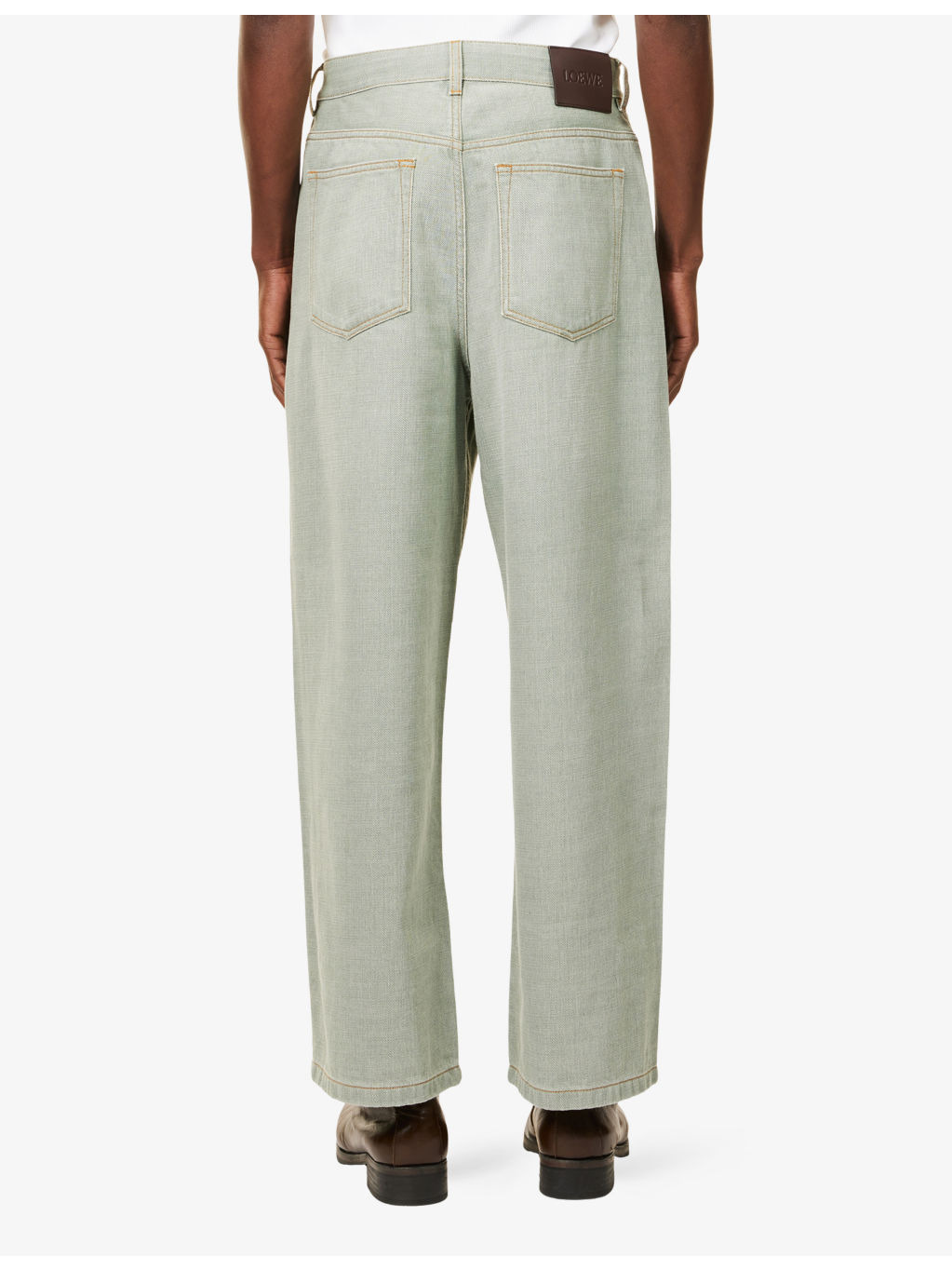Relaxed-Fit Wide-Leg Denim Jeans - 4