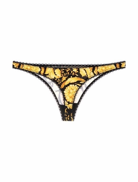 THONG WITH BAROQUE PRINT - 8