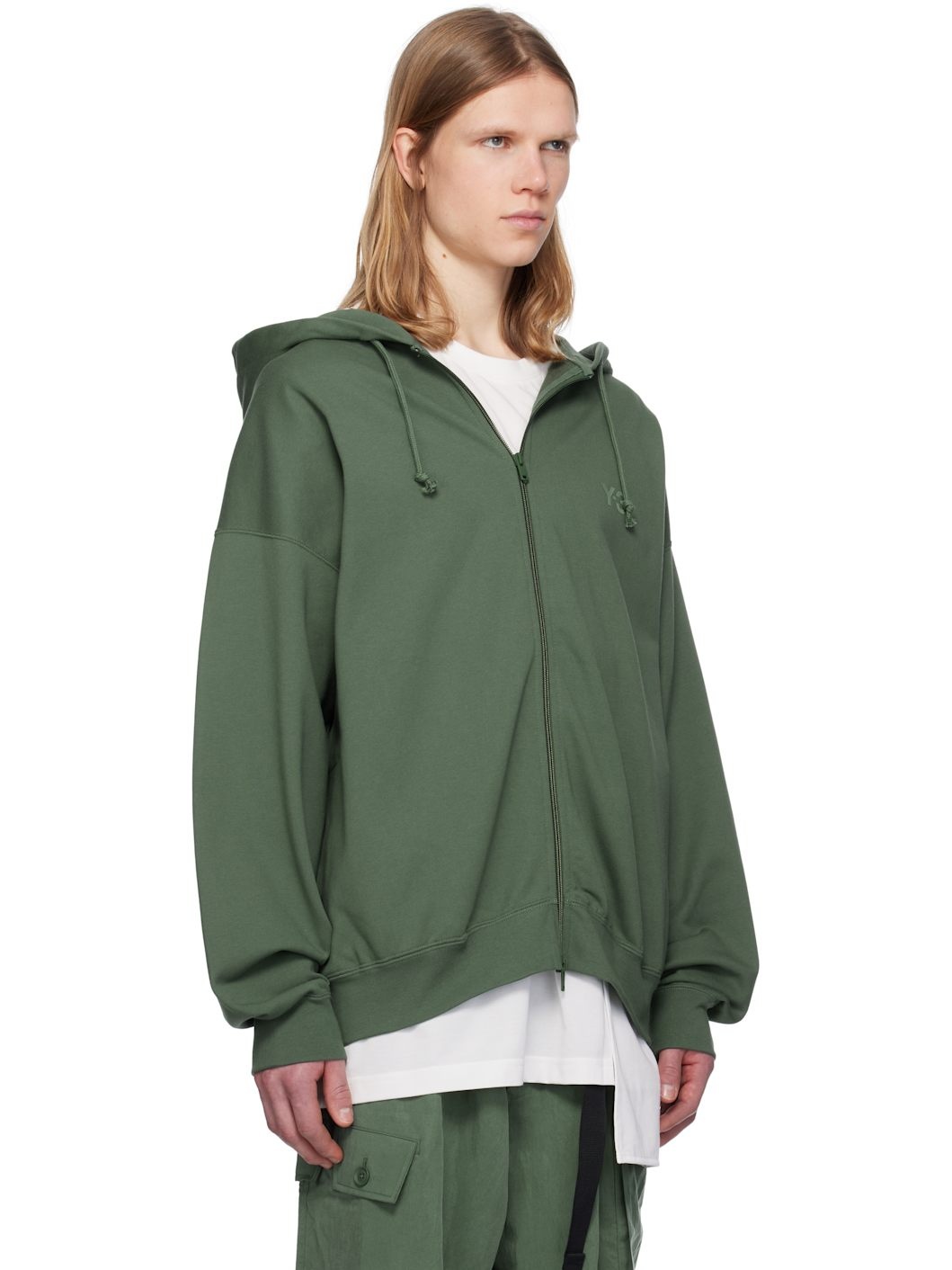 Green M FT Zip Hoodie - 2