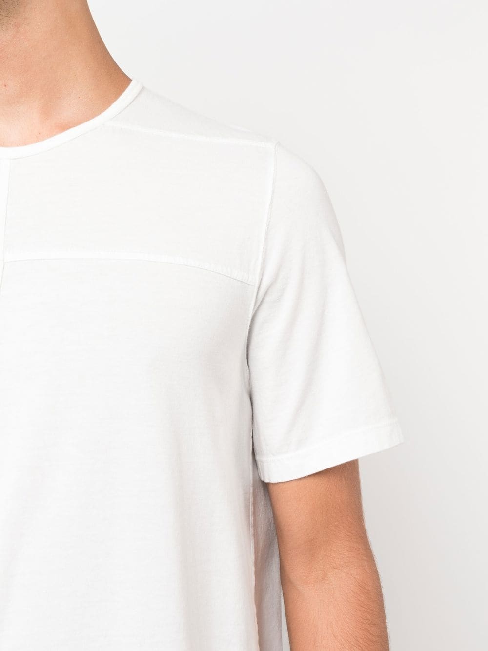 seam-detail short-sleeve T-Shirt - 5