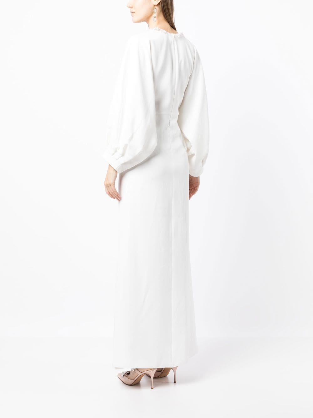 Gabby V-neck lace gown - 4