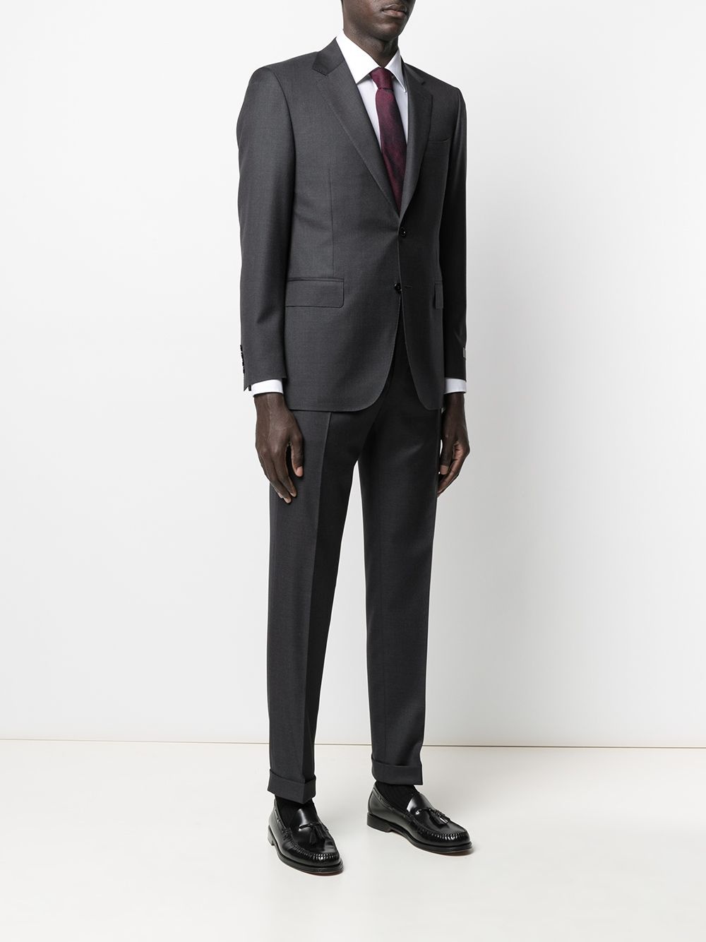 wool single-breasted suit - 3