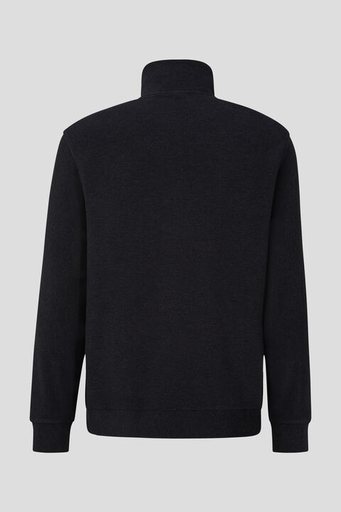 Edvin Half-zip sweatshirt in Black - 2