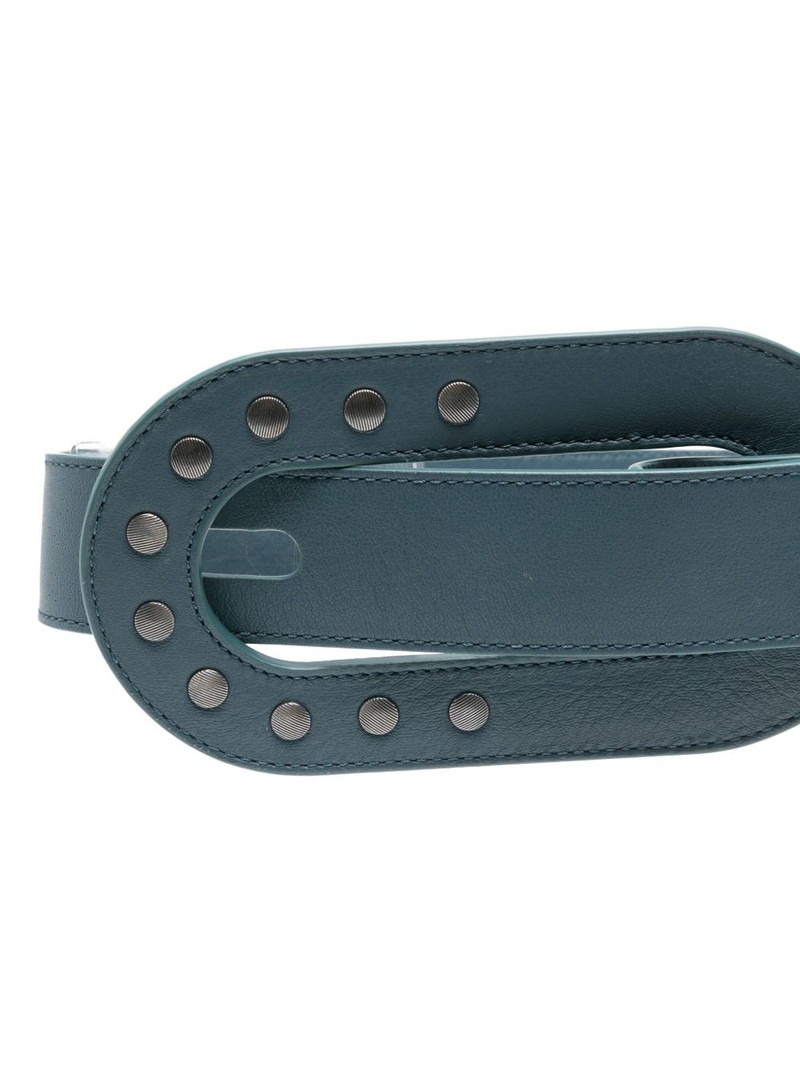 Kiko Kostadinov Orvos leather belt outlook