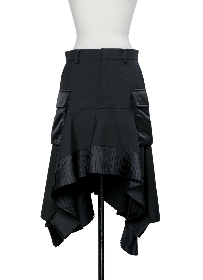 sacai Suiting x Nylon Twill Skirt outlook