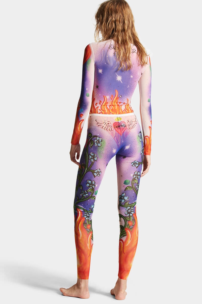 ALL OVER PRINTED LEGGING - 4