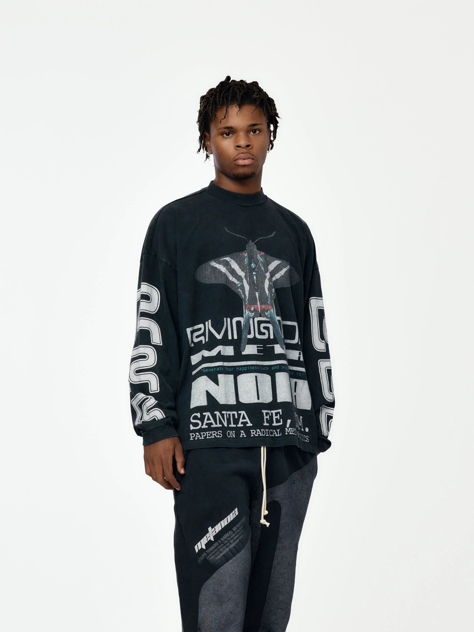 ULTRA METAMOTH VINTAGE LS TEE (VINTAGE BLACK) - 1